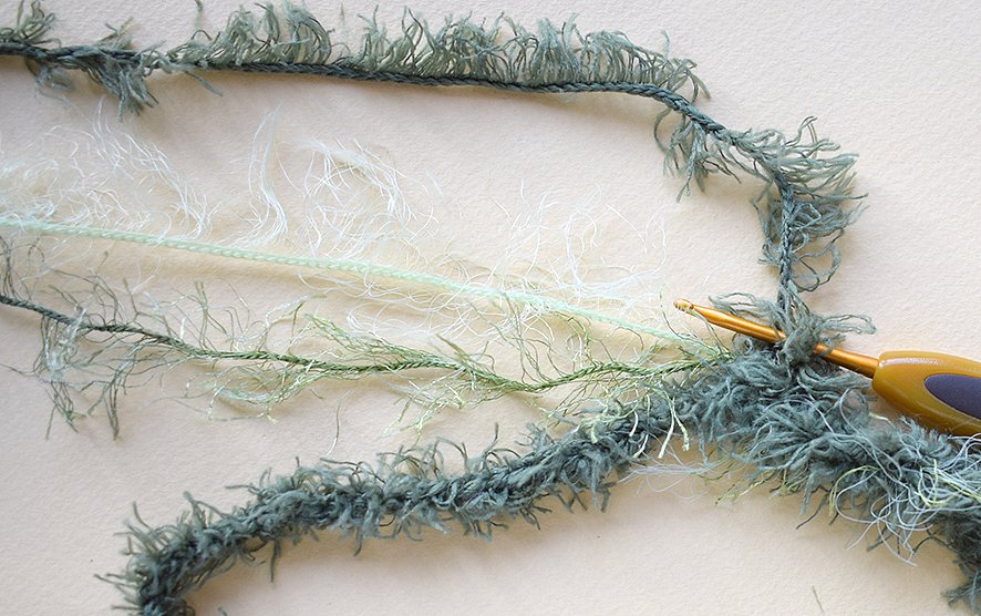 Blog content image for 'Interior vase «meadow» Crochet'