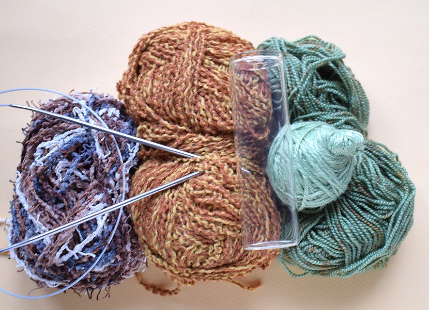 Blog-Inhaltsbild für 'Innenvase «Wiese» Stricken'