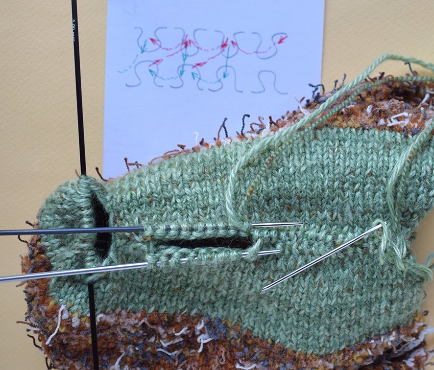 Blog content image for 'Interior vase «meadow» knitted'