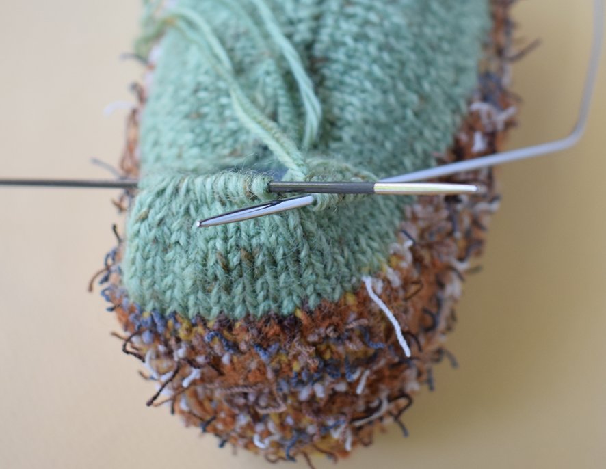 Blog-Inhaltsbild für 'Innenvase «Wiese» Stricken'