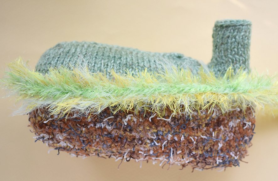 Blog-Inhaltsbild für 'Innenvase «Wiese» Stricken'
