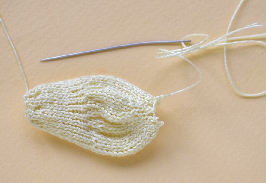 Blog-Inhaltsbild für 'Innenvase «Wiese» Stricken'