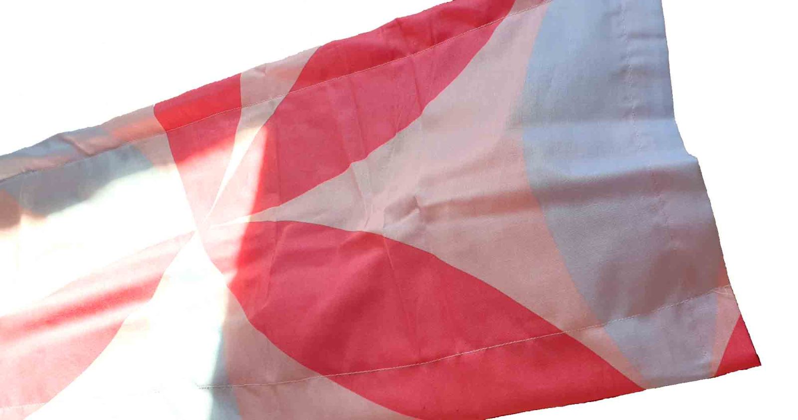 Der fertige 2. Volant ist zu sehen.