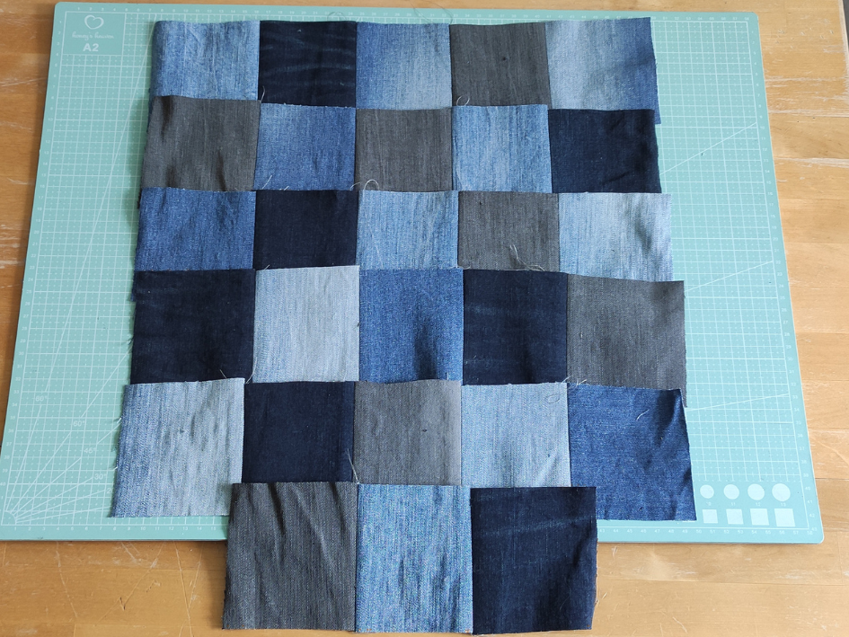 Blog content image for 'Free upcycling sewing instructions - jeans bag'