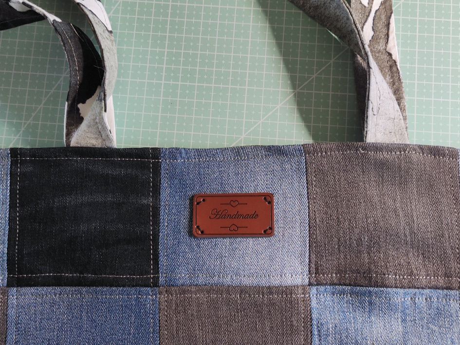 Blog content image for 'Free upcycling sewing instructions - jeans bag'