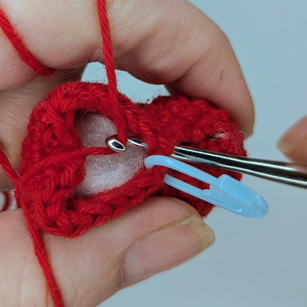 Blog content image for 'Free Crochet Pattern: Cat Keychain with Heart'