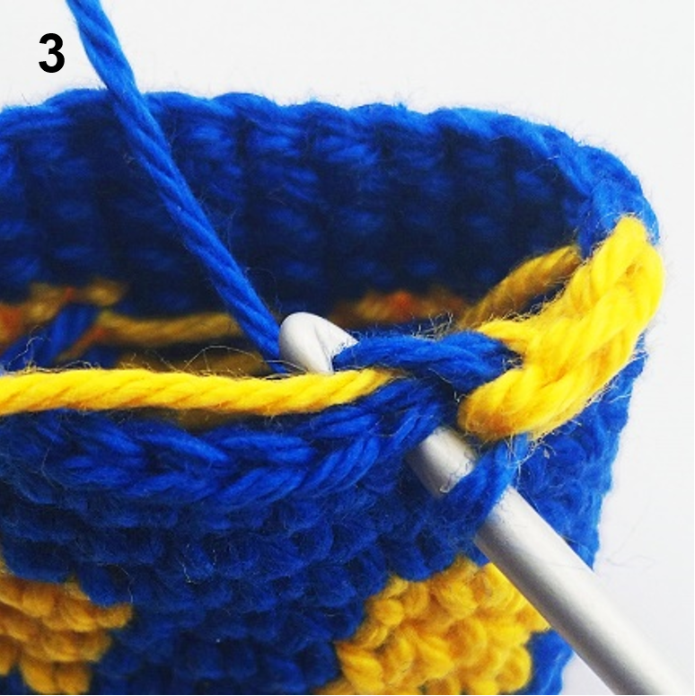 Blog-Inhaltsbild für 'Häkeltechniken und Tipps für Amigurumi  – Fadenumgang bei Farbwechsel'