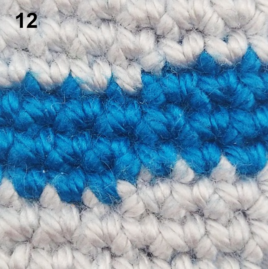 Blog-Inhaltsbild für 'Häkeltechniken und Tipps für Amigurumi  – Farbwechsel bei Spiralrunden'