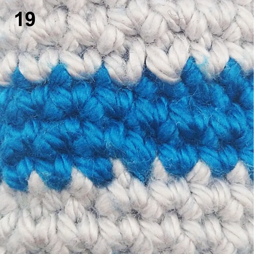 Blog-Inhaltsbild für 'Häkeltechniken und Tipps für Amigurumi  – Farbwechsel bei Spiralrunden'