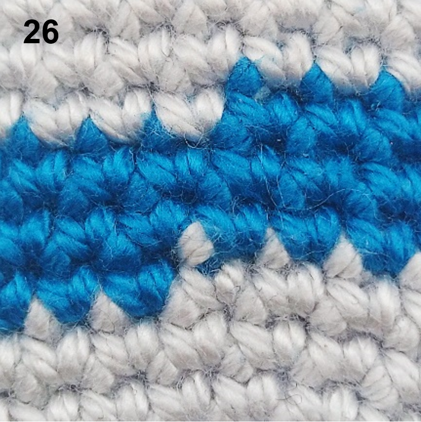 Blog-Inhaltsbild für 'Häkeltechniken und Tipps für Amigurumi  – Farbwechsel bei Spiralrunden'