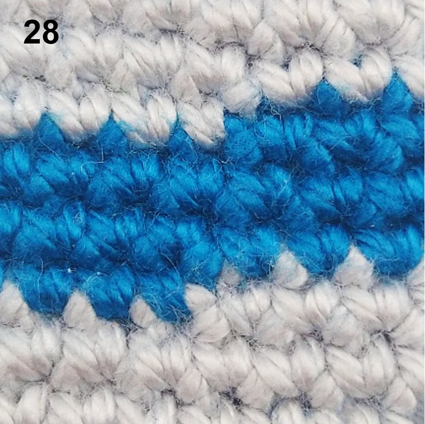 Blog-Inhaltsbild für 'Häkeltechniken und Tipps für Amigurumi  – Farbwechsel bei Spiralrunden'