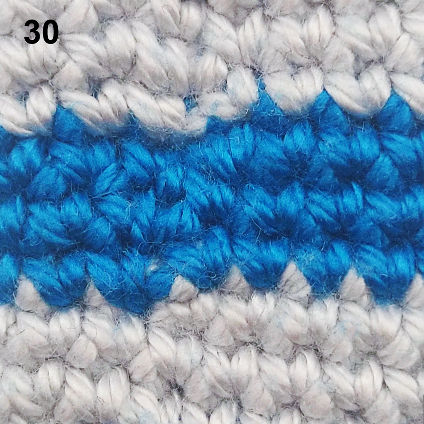 Blog-Inhaltsbild für 'Häkeltechniken und Tipps für Amigurumi  – Farbwechsel bei Spiralrunden'