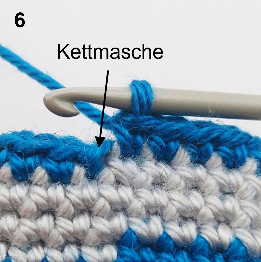 Blog-Inhaltsbild für 'Häkeltechniken und Tipps für Amigurumi  – Farbwechsel bei Spiralrunden'