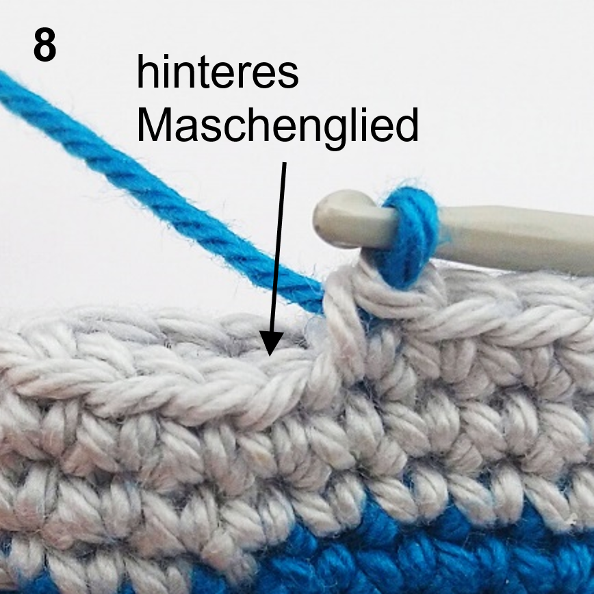 Blog-Inhaltsbild für 'Häkeltechniken und Tipps für Amigurumi  – Farbwechsel bei Spiralrunden'