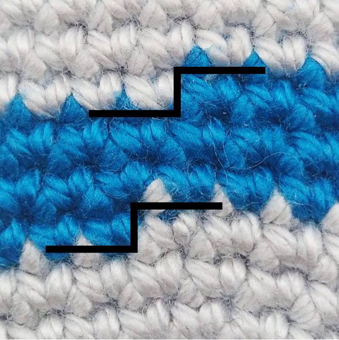 Blog-Inhaltsbild für 'Häkeltechniken und Tipps für Amigurumi  – Farbwechsel bei Spiralrunden'