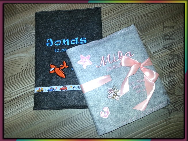 Blog-Inhaltsbild für 'Näh-Anleitung: Buchhülle / Hefthülle aus Filz'