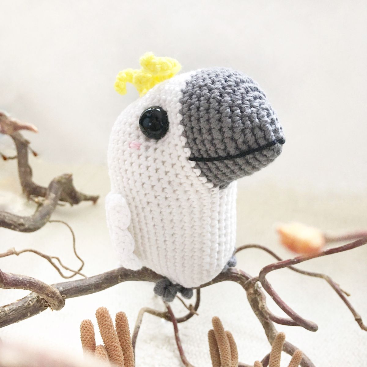 Blog content image for 'Free crochet pattern for Kico the Cockatoo'