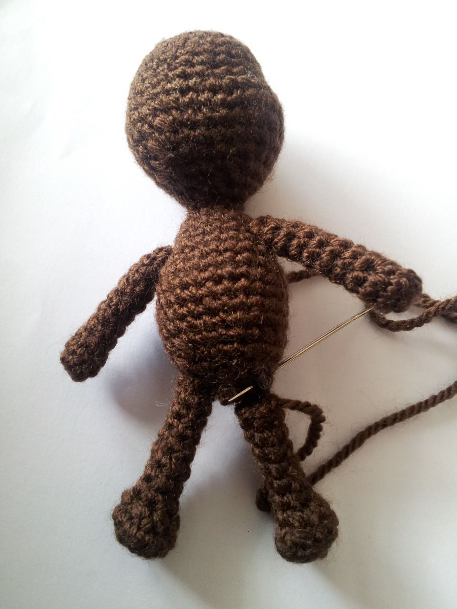 Blog-Inhaltsbild für 'Kostenlose Häkelanleitung - Kleiner Affe'