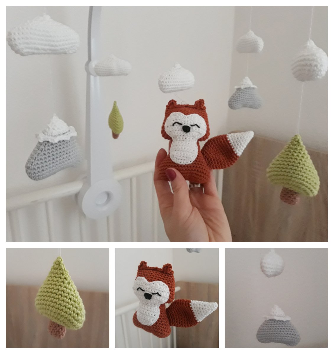 Blog-Inhaltsbild für 'Fuchsmobilé, kostenlose Häkelanleitung von Wolldiamant'