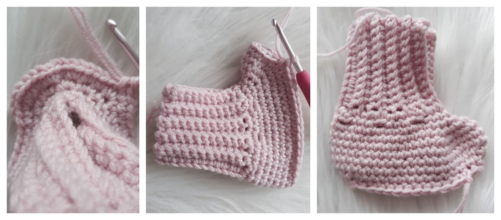 Blog-Inhaltsbild für 'Babybooties, kostenlose Häkelanleitung'
