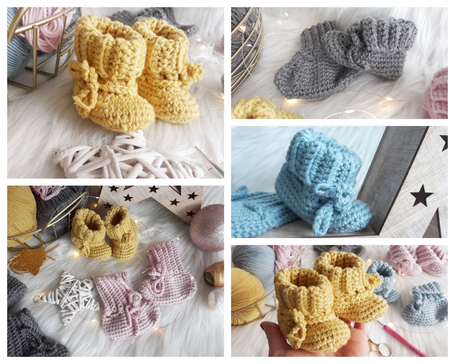 Blog-Inhaltsbild für 'Babybooties, kostenlose Häkelanleitung'