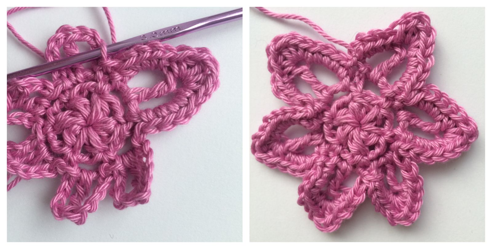 Blog-Inhaltsbild für 'kostenlose Häkelanleitung- Leichtigkeit im Frühling – Der kleine Schmetterling als zarter Begleiter'