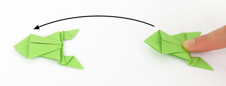 Blog-Inhaltsbild für 'Springender Origami-Frosch'