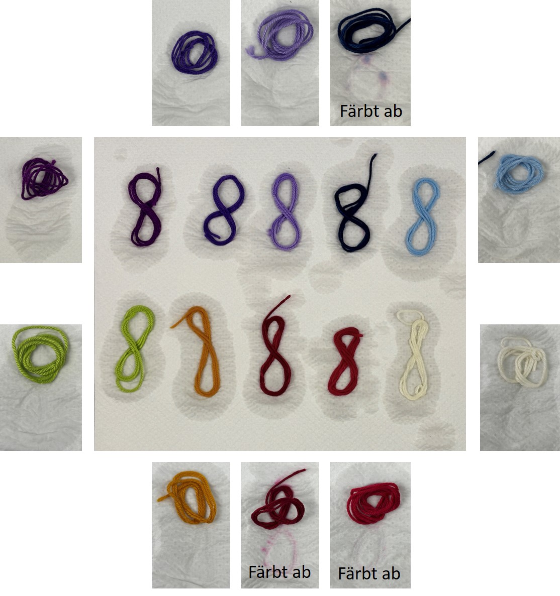 Blog-Inhaltsbild für 'Strickwolle färbt ab – was tun? Tipps für mehrfarbiges Stricken & Häkeln'