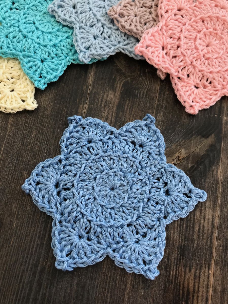 Blog-Inhaltsbild für 'Abschminkpads häkeln STARS'