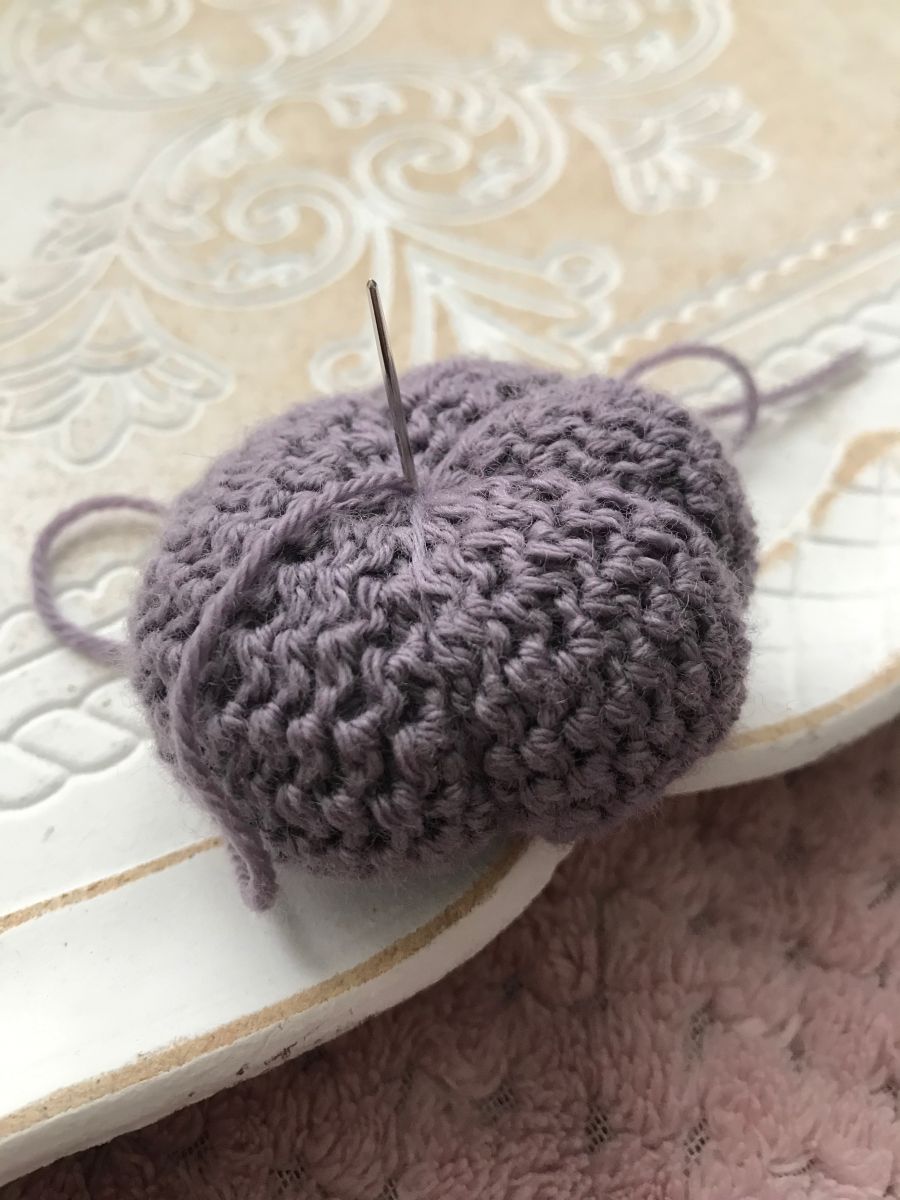 Blog-Inhaltsbild für 'Kürbis häkeln Schlüsselanhänger'