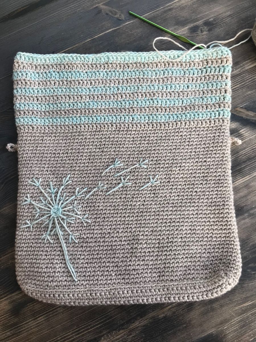 Blog-Inhaltsbild für 'Umhängetasche mit Foldover häkeln'