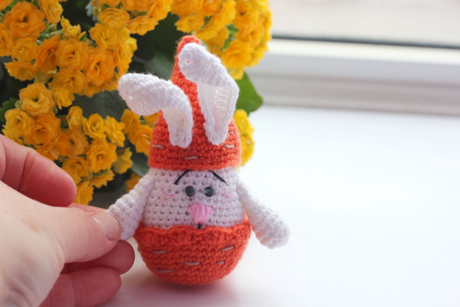 Blog-Inhaltsbild für 'Osterdeko Kostenlose Häkelanleitung für Hase'