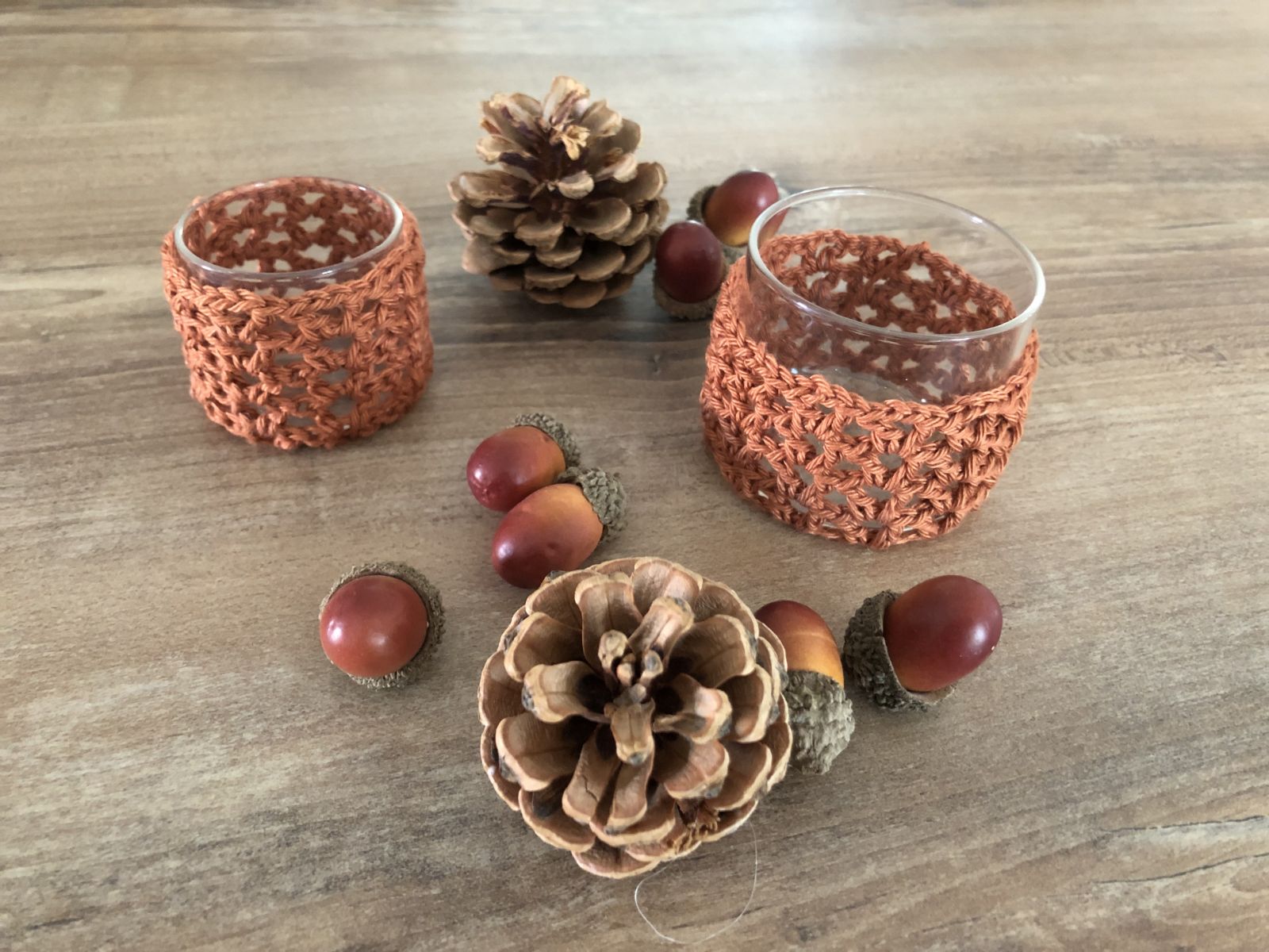 Blog-Inhaltsbild für 'Teelichtglas-Stulpen häkeln'