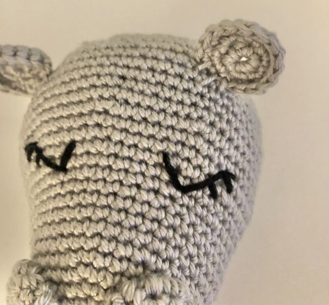 Blog-Inhaltsbild für 'Kostenlose Häkelanleitung Nilpferd Ballerina'