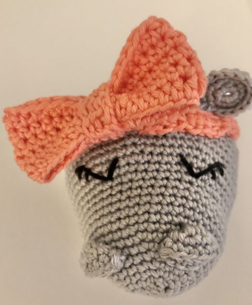 Blog-Inhaltsbild für 'Kostenlose Häkelanleitung Nilpferd Ballerina'