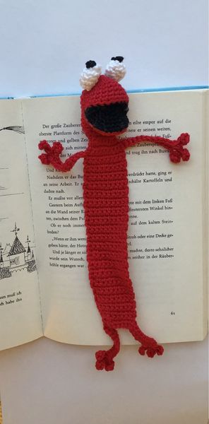 Blog-Inhaltsbild für 'Kostenlose Häkelanleitung Monster-Lesezeichen'