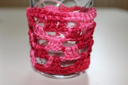 Blog-Inhaltsbild für 'Gratis Häkelanleitung Windlicht-Deko &quot;Kirschblüte&quot;'