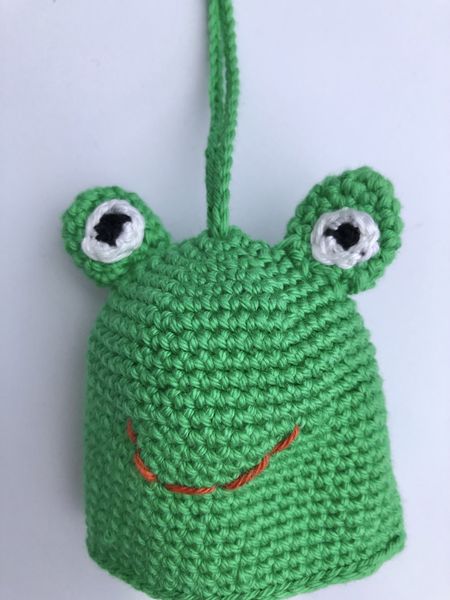 Blog-Inhaltsbild für 'Häkelanleitung Schlüsselfrosch'