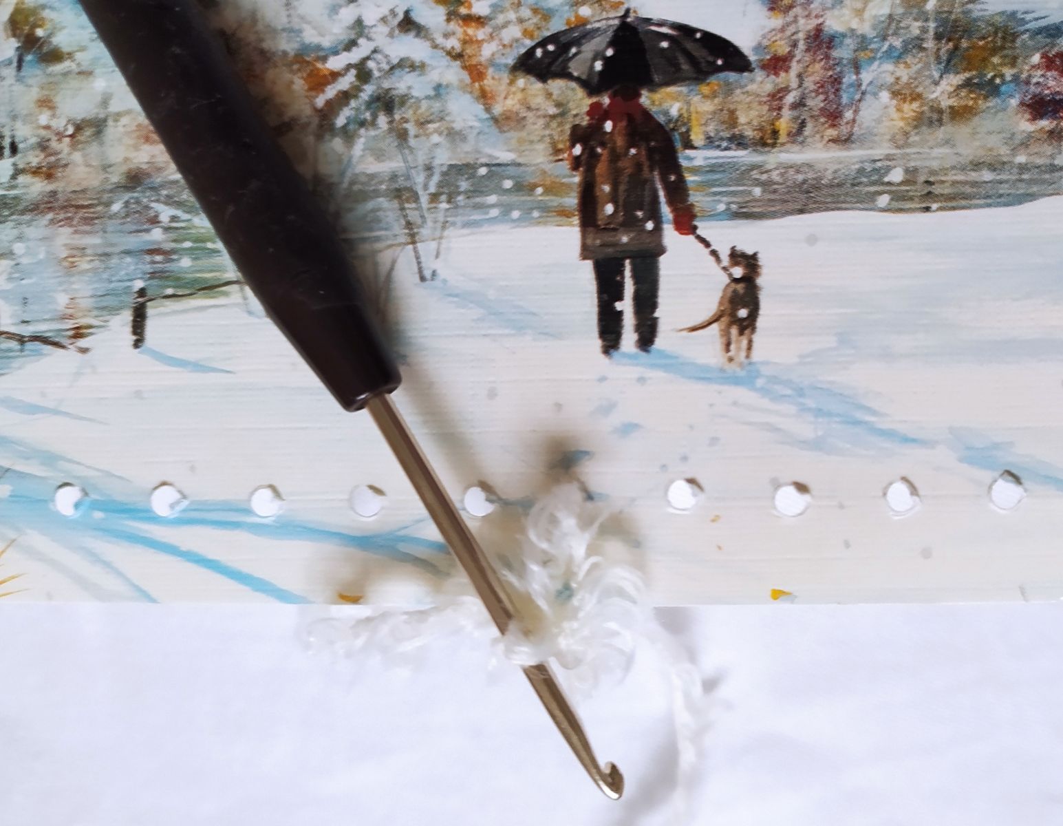 Blog-Inhaltsbild für 'Kostenlose Häkel- und Bastelanleitung für das Umhäkeln von Bilder / Postkarten'