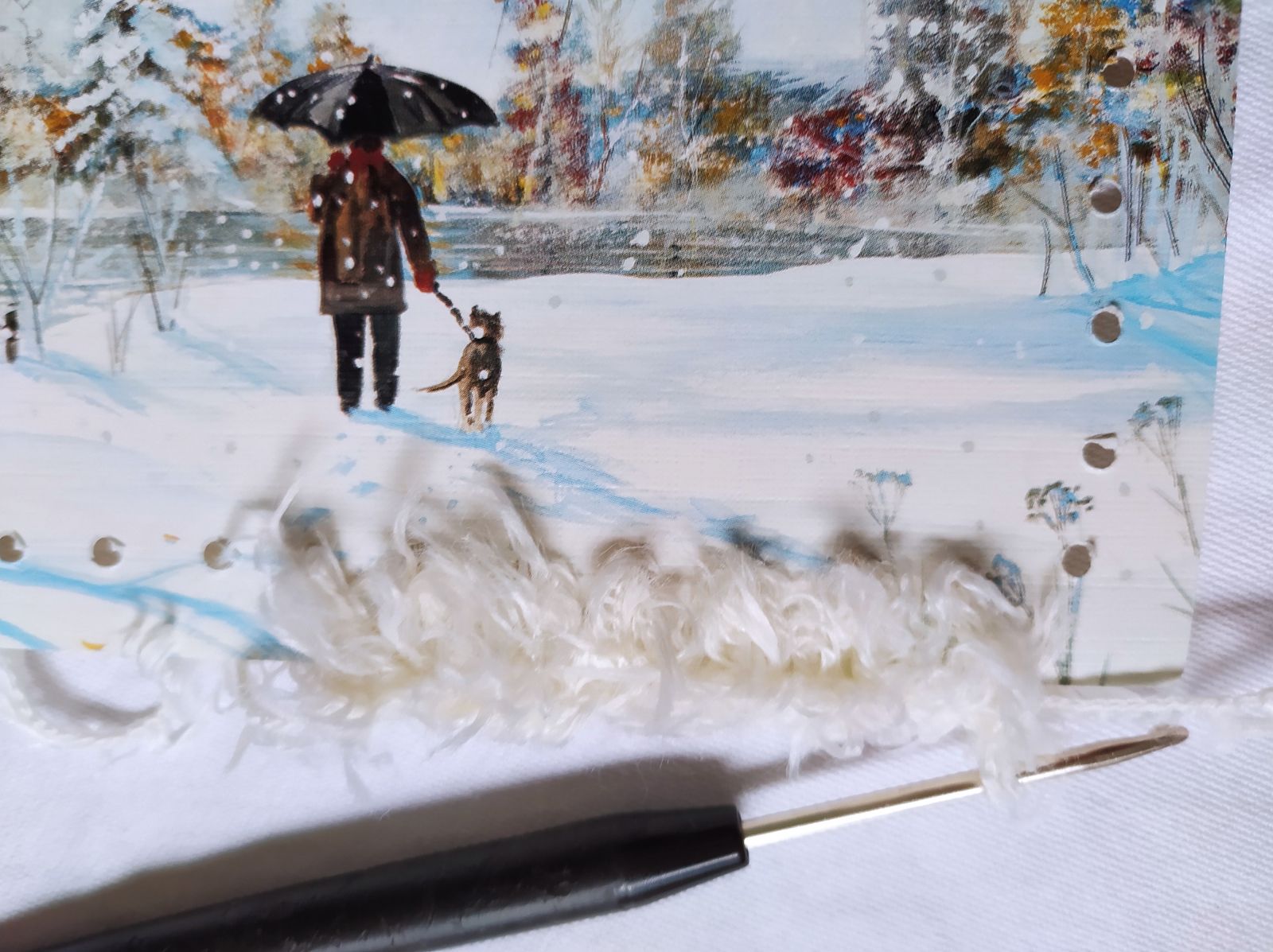 Blog-Inhaltsbild für 'Kostenlose Häkel- und Bastelanleitung für das Umhäkeln von Bilder / Postkarten'