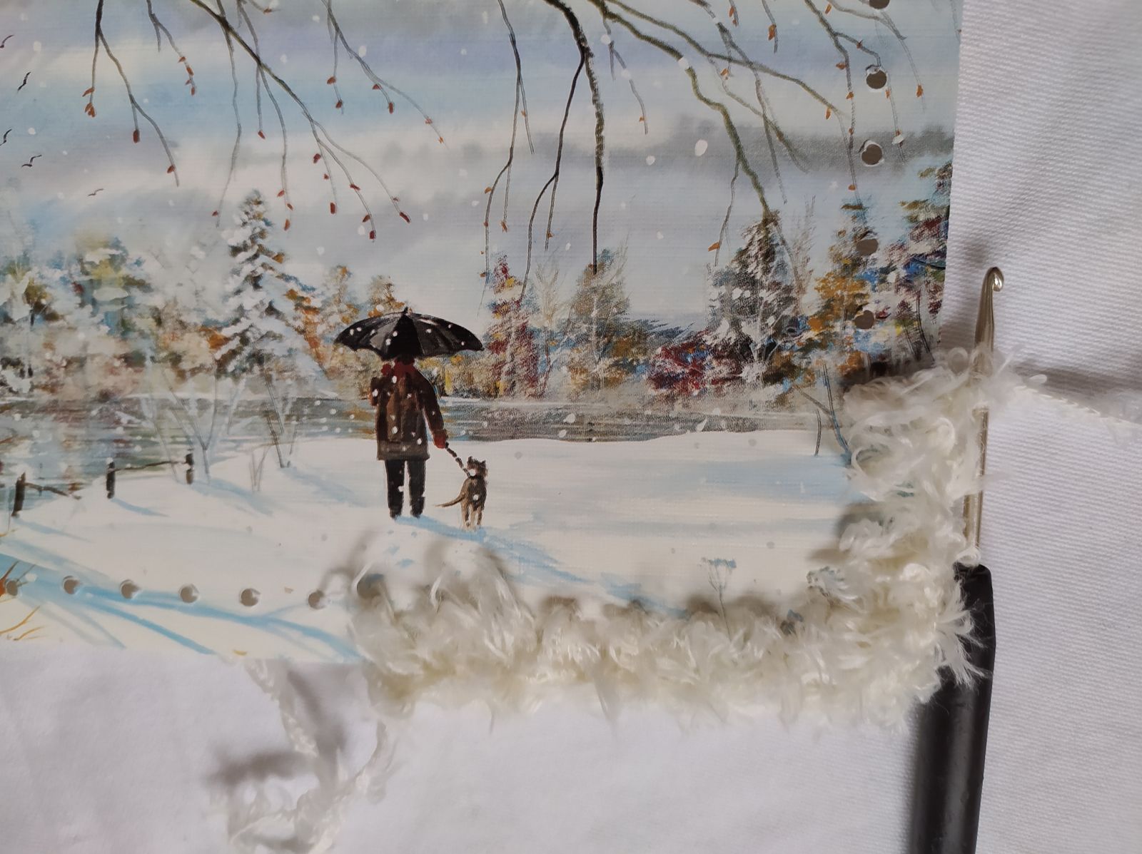 Blog-Inhaltsbild für 'Kostenlose Häkel- und Bastelanleitung für das Umhäkeln von Bilder / Postkarten'