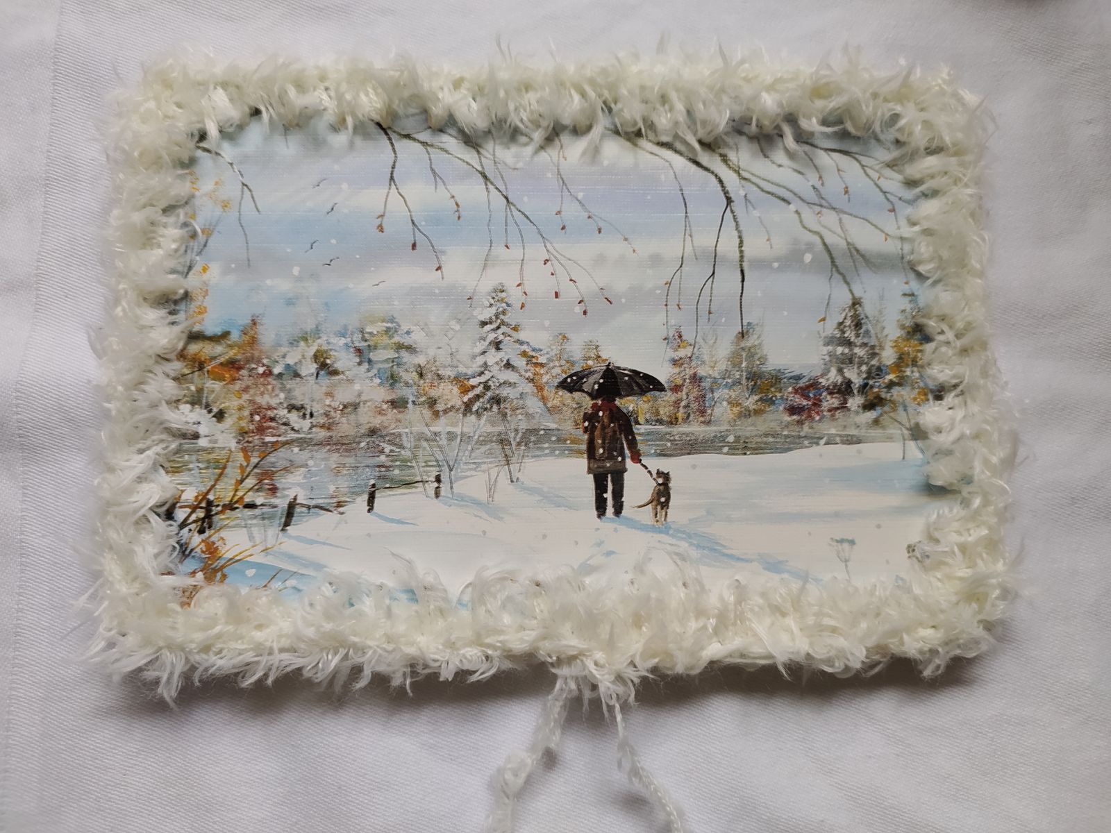 Blog-Inhaltsbild für 'Kostenlose Häkel- und Bastelanleitung für das Umhäkeln von Bilder / Postkarten'