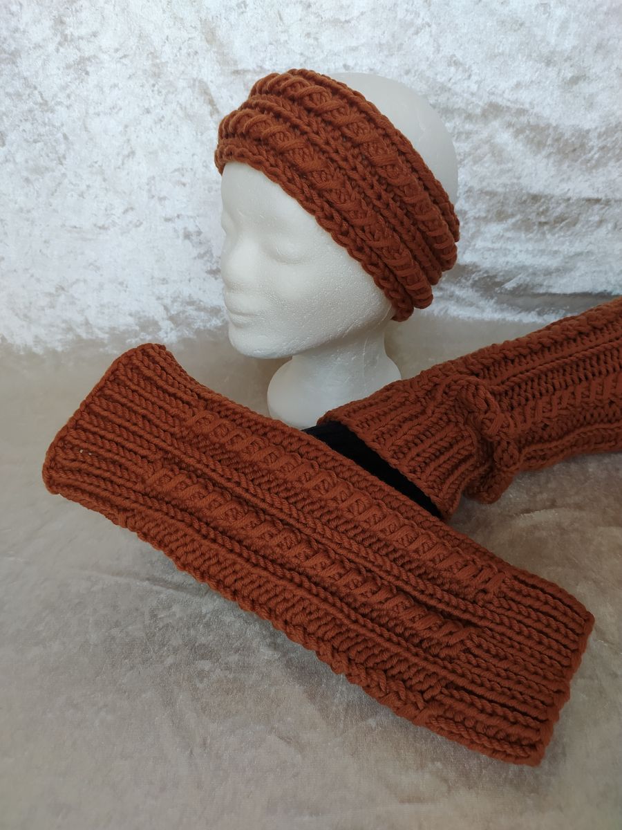 Blog-Inhaltsbild für 'Kostenlose Strickanleitung Stirnband Verschlungen'