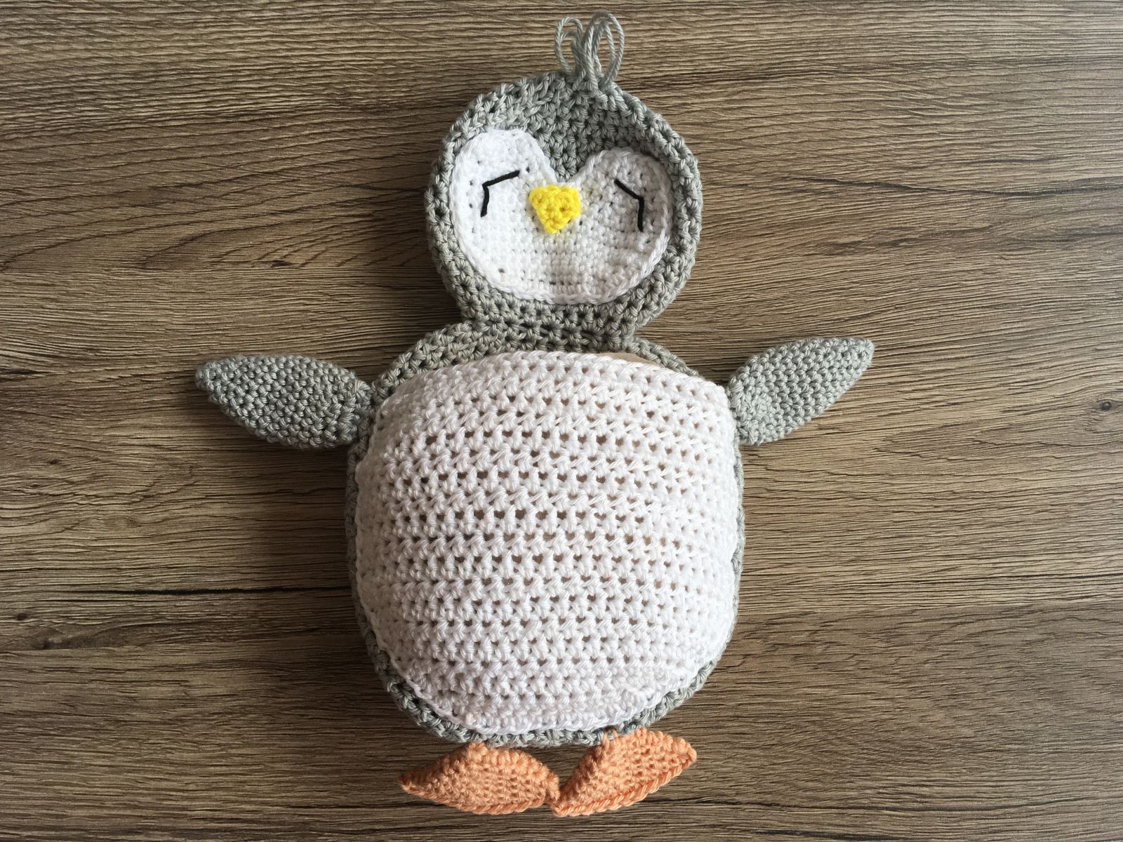 Blog-Inhaltsbild für 'Schmusepinguin, kostenlose Häkelanleitung'