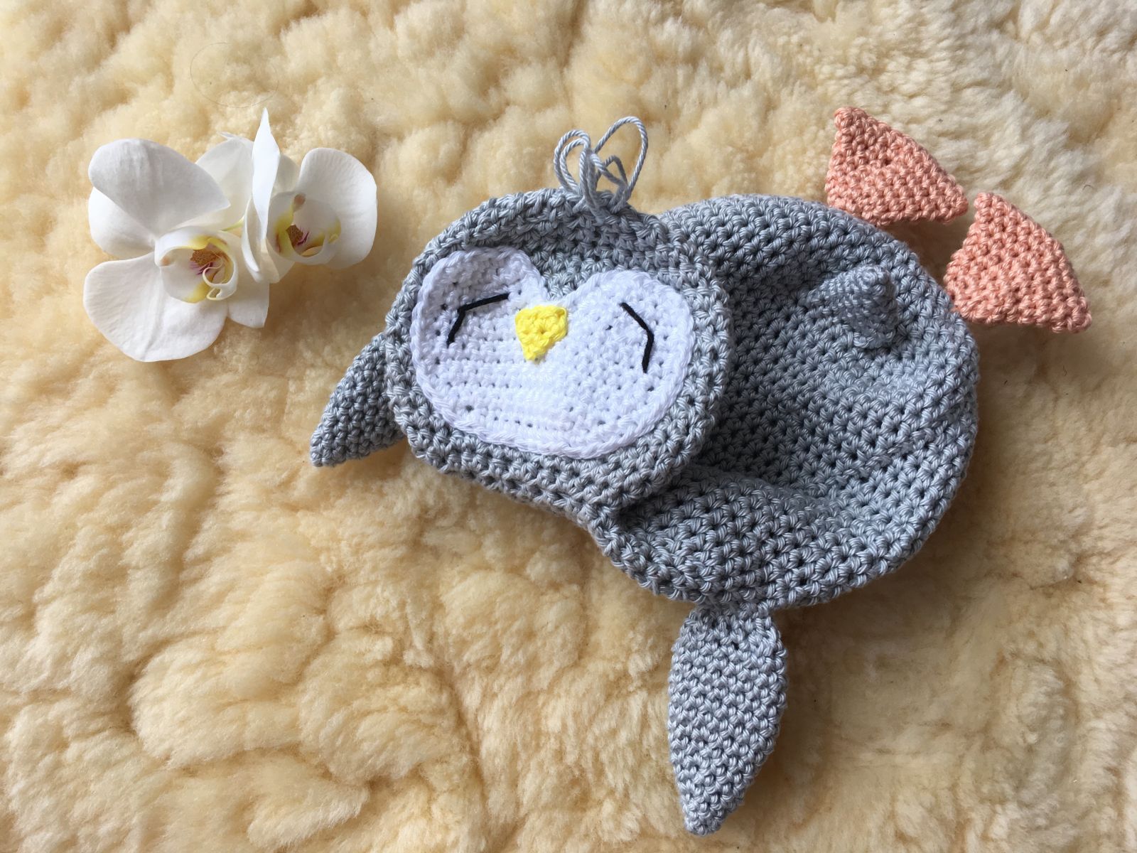 Blog-Inhaltsbild für 'Schmusepinguin, kostenlose Häkelanleitung'