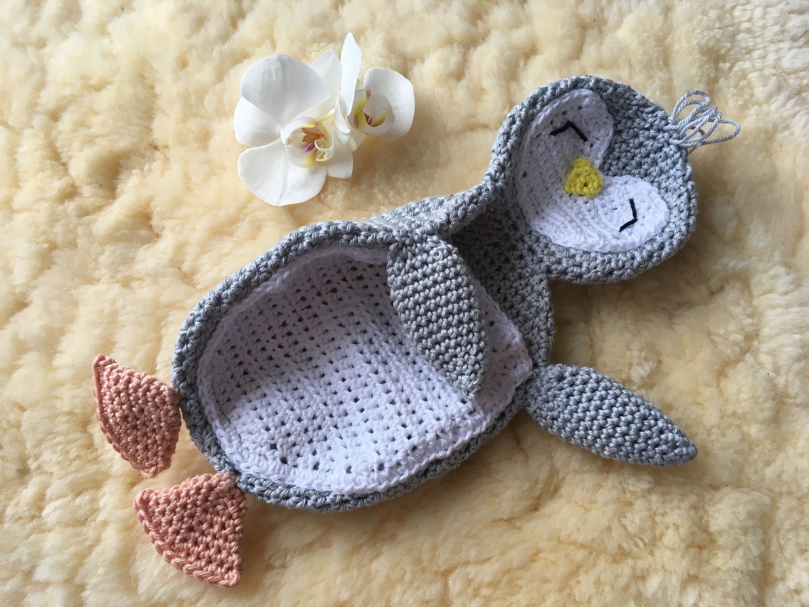 Blog-Inhaltsbild für 'Schmusepinguin, kostenlose Häkelanleitung'