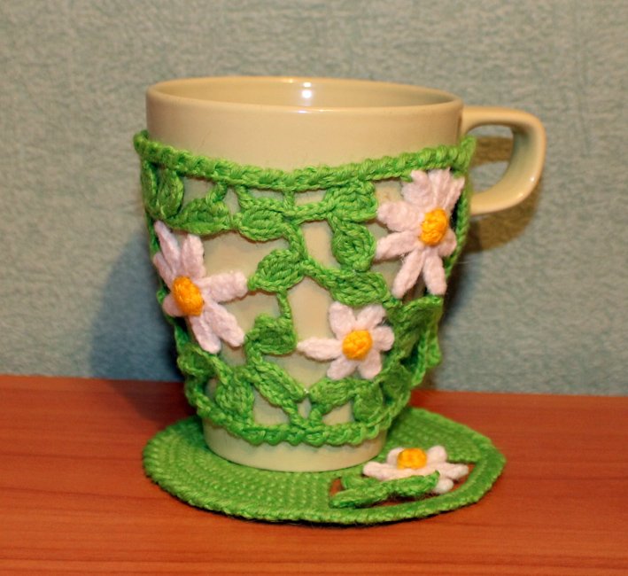 Blog content image for 'Чехол на чашку "Ромашки и букашки". Часть 2.'