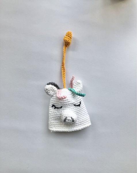 Blog-Inhaltsbild für 'Häkelanleitung Einhorn Schlüsselüberzug'