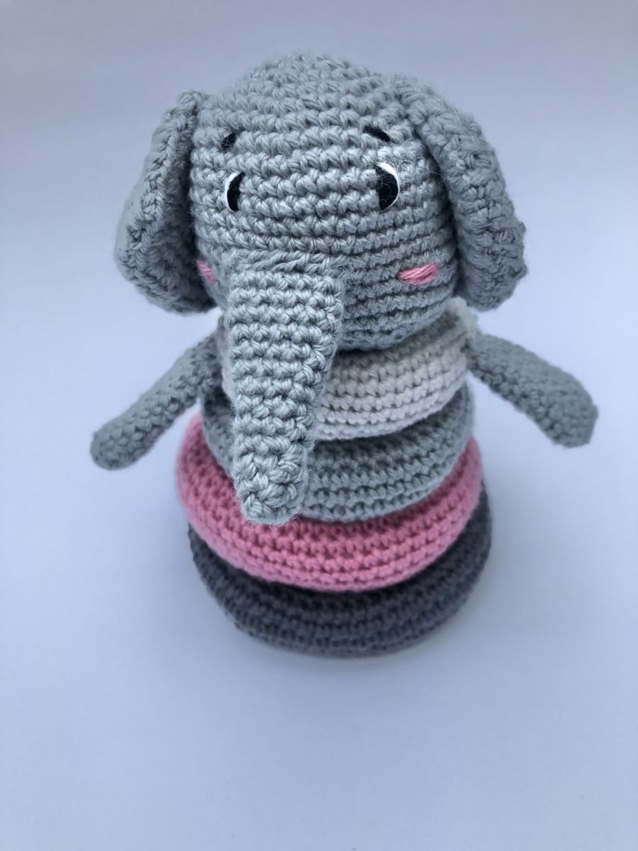 Blog-Inhaltsbild für 'Häkelanleitung Elefanten-Kegel'