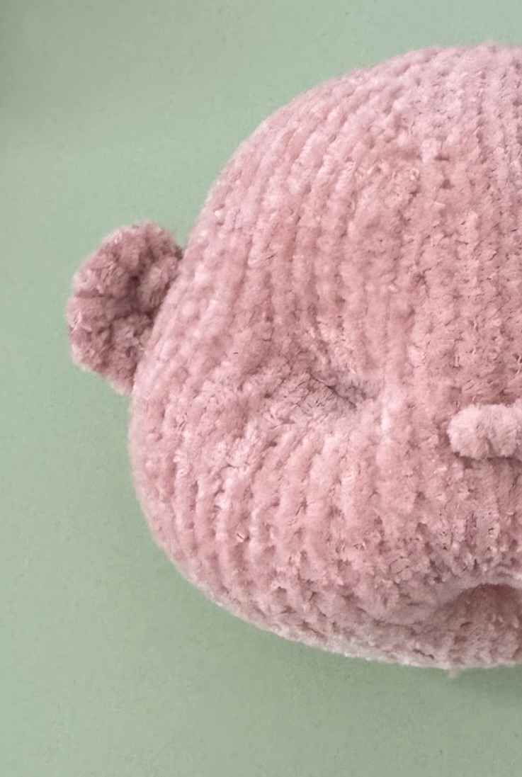 Blog content image for 'A fluffy little baby in a cozy deer, knitted.'